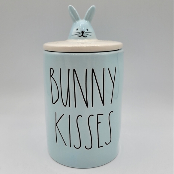 Rae Dunn Bunny Kisses Candle Ceramic w topper - Picture 1 of 5